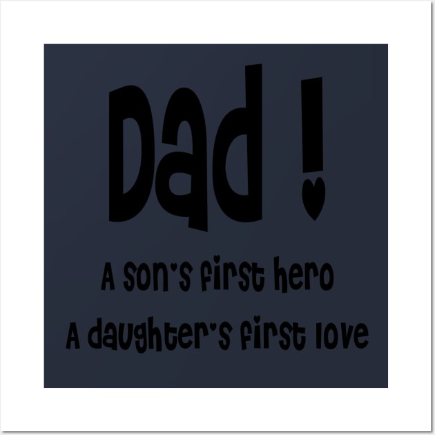 Fathers Day gift Wall Art by HANAN